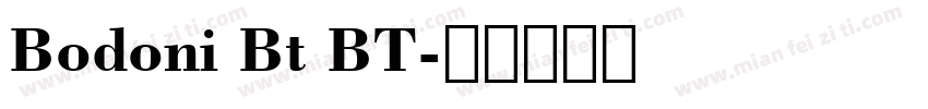 Bodoni Bt BT字体转换